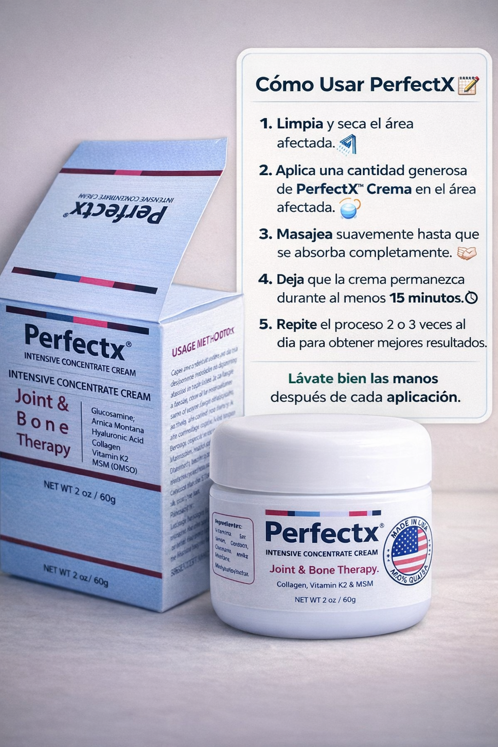 PerfectX™ Crema Terapéutica para Articulaciones y Huesos 💪💥
